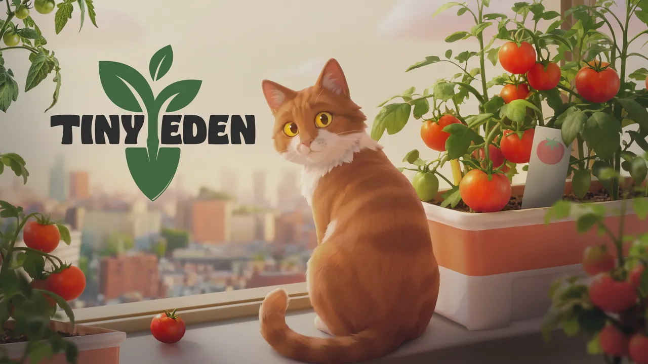 Tiny Eden belső nézetes farming szimulátor